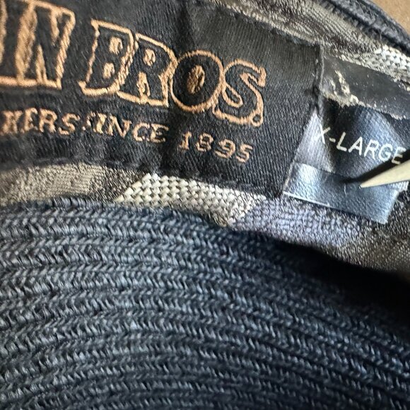 Goorin Bros Sz XL Fedora Cap Hat Banded Black Derby Dapper Retro Paper Clean 22" - Picture 16 of 16